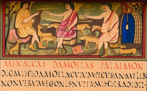 Menalcas, Damoetas ve Palaemon, 5. yüzyıl, 1849 by Walter