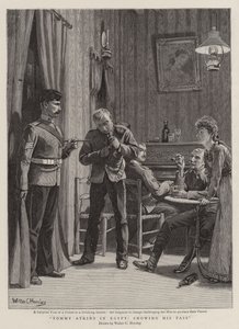 Tommy Atkins Mısır'da Geçişini Gösteriyor by Walter Charles Horsley