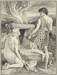 Kabil ve Habil by Walter Crane (signed by artist)