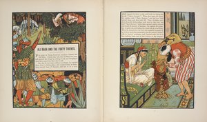Ali Baba ve Kırk Haramiler. by Walter Crane
