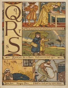 Alfabe (renkli taş) by Walter Crane