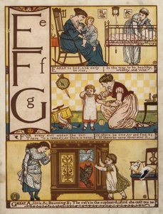 Alfabe (renkli taş) by Walter Crane