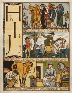 Alfabe (renkli taş) by Walter Crane