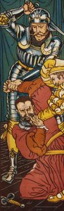 Bluebeard (renkli lito) by Walter Crane