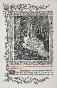 Bölüm XIII. Hallblithe onu seven kadını görüyor. by Walter Crane
