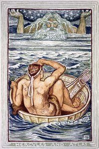 Herakles ve Atlas by Walter Crane
