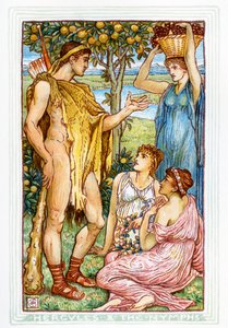 The Three Golden Applesturki by Walter Crane