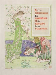 İşte Maidenhair için Venus' Combe, 1899 (kağıt üzerinde kalem ve tuvalet) by Walter Crane