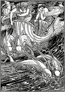 Faerie Queene için çizim, c1890, 1897 by Walter Crane