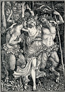 Faerie Queene için çizim, c1890, 1897 by Walter Crane