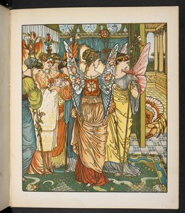 Ormandaki Hind için İllüstrasyon. by Walter Crane