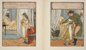 'Kırmızı Başlıklı Kız' için çizimler. by Walter Crane