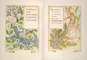 Şövalye mahmuzu ve palyaço otu by Walter Crane