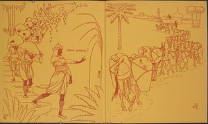 Açık susam'. "Kırk Haramiler" için İllüstrasyon. by Walter Crane