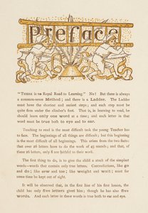 The Golden Primer'a Önsöz. Merdiven taşıyan iki çocuk. by Walter Crane