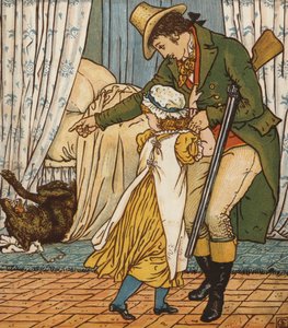 Kırmızı Başlıklı Kız (renkli taş) by Walter Crane