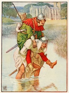Robin Hood ve Baba Tuck by Walter Crane
