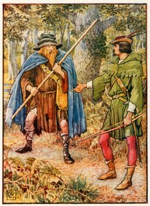 Robin Hood ve dilenci-casus by Walter Crane