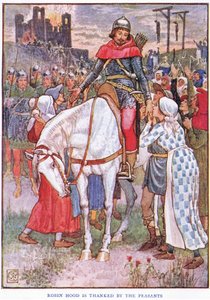 Köylülerin dostu Robin Hood, 1920 dolayları by Walter Crane