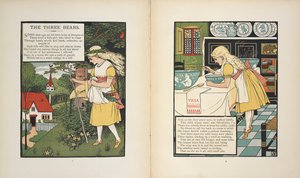Silverlocks, hikayedeki bir karakter, 'Üç Ayı'. by Walter Crane