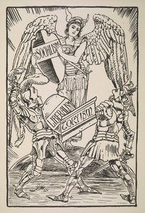 Dava İçin Karikatürlerden Sosyalizm, Liberalizm ve Toryizm by Walter Crane