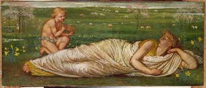 Dünya ve Bahar, 1875 by Walter Crane