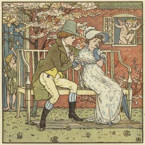Küçük Bir Adam Vardı ve Küçük Bir Hizmetçiyi Kurdu by Walter Crane