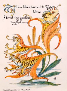 Kaplan Zambakları, Walter Crane tarafından 