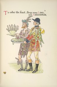 İki hizmetçi, Ling ve Hartstongue by Walter Crane