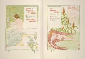 Venüs'ün aynası ve hizmetçileri by Walter Crane