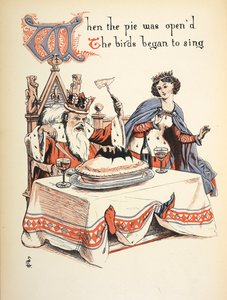 Pasta açılınca kuşlar şarkı söylemeye başladı. by Walter Crane