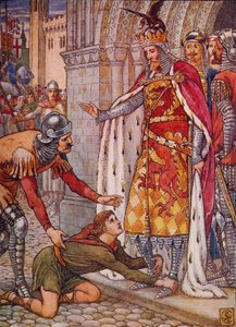 Genç Owen Krala Başvuruyor, 1911. by Walter Crane