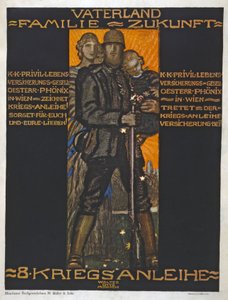Vatan, aile, gelecek? bar. 1918 (renkli litografi) by Walter Ditz