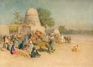Çölün Kıyısında Bir Pazar, c1905, 1912 by Walter Frederick Roofe Tyndale