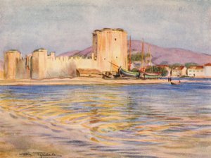 Castel Camerlengo, Trau (renkli taş baskı) by Walter Frederick Roofe Tyndale