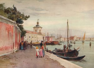 La Dogana, Venedik, c1900 1913 by Walter Frederick Roofe Tyndale