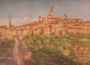Siena: Tepedeki Bir Kasaba, c1900 1913 by Walter Frederick Roofe Tyndale
