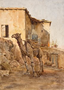 Bağlı Deve (suluboya) by Walter Frederick Roofe Tyndale