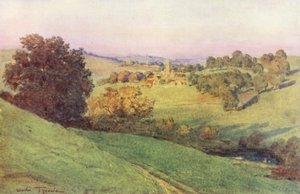 Wessex: Bathford, Somerset (renkli litografi) by Walter Frederick Roofe Tyndale