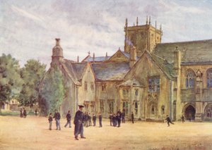 Wessex: Sherborne Koleji (renkli lito) by Walter Frederick Roofe Tyndale