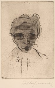 Kasvetli Yüz, Otoportre Kara Yüz, Otoportre, 1922.