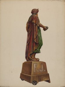 Puro Dükkanı Figürü, c. 1937. by Walter Hochstrasser