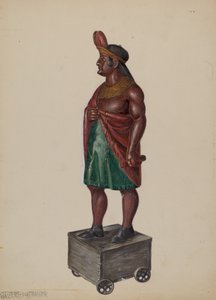 Puro Mağazası Indian, c. 1936. by Walter Hochstrasser