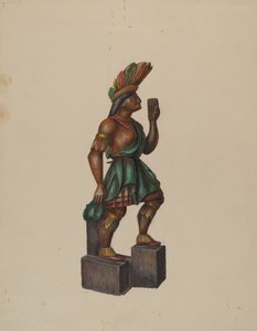 Puro Mağazası Indian, c. 1936. by Walter Hochstrasser