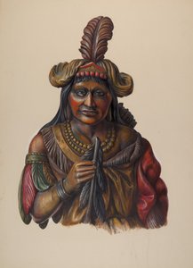 Puro Mağazası Indian, c. 1937. by Walter Hochstrasser
