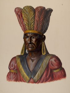 Puro Mağazası Indian, c. 1937. by Walter Hochstrasser