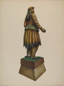 Puro Mağazası Indian, c. 1937. by Walter Hochstrasser