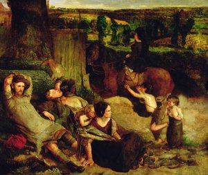 İrlandalı Serseriler, c.1853-54 by Walter Howell Deverell