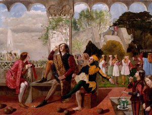 On İkinci Gece, II. Perde, IV. Sahne by Walter Howell Deverell