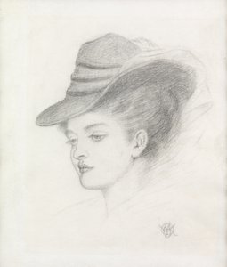 Emily Renshaw, Sanatçının Karısı (kağıt üzerine kurşun kalem)